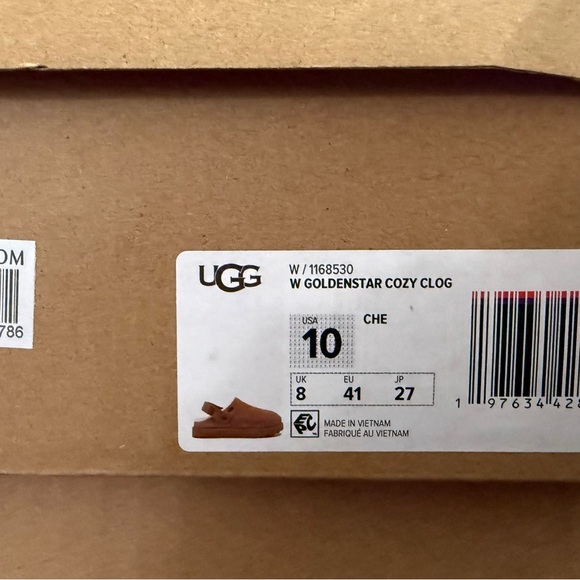 UGG Goldenstar Cozy Clog. Size 10. Color: Chestnut. - Picture 8 of 15